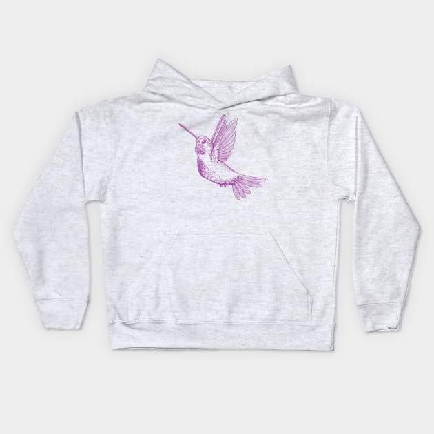 Hummingbird Kids Hoodie by katerinamk